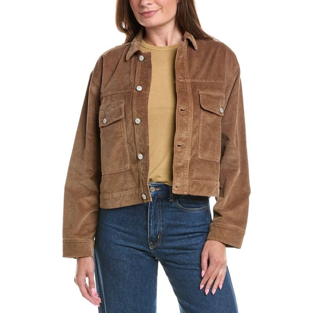 Officine Générale Womens Officine Generale Basma Corduroy Jacket, Brown